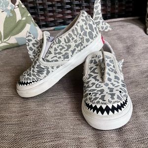 Vans Leopard Shark Fin Shoes boys 8c